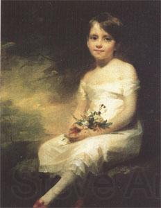 Sir Henry Raeburn A Little Girl Carrying Flowers (mk05) Germany oil painting art